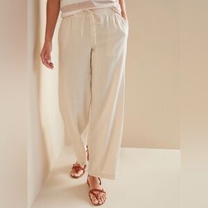 Old Navy Women's Wide Leg Linen Blend Pants Size Large